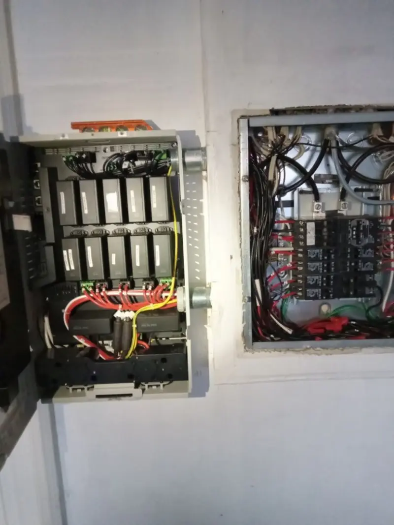 Electrical panel upgrade completed for Security Camera Wiring in Citrus Park